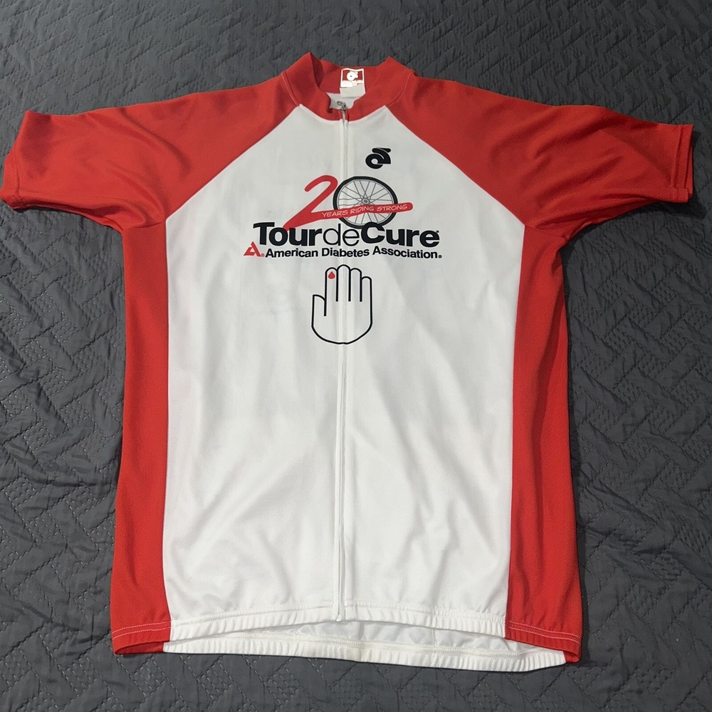 Champion Systems‎ Cycling Jersey sz 2XL Tour de Cure  A.D.A Activewear Athletic